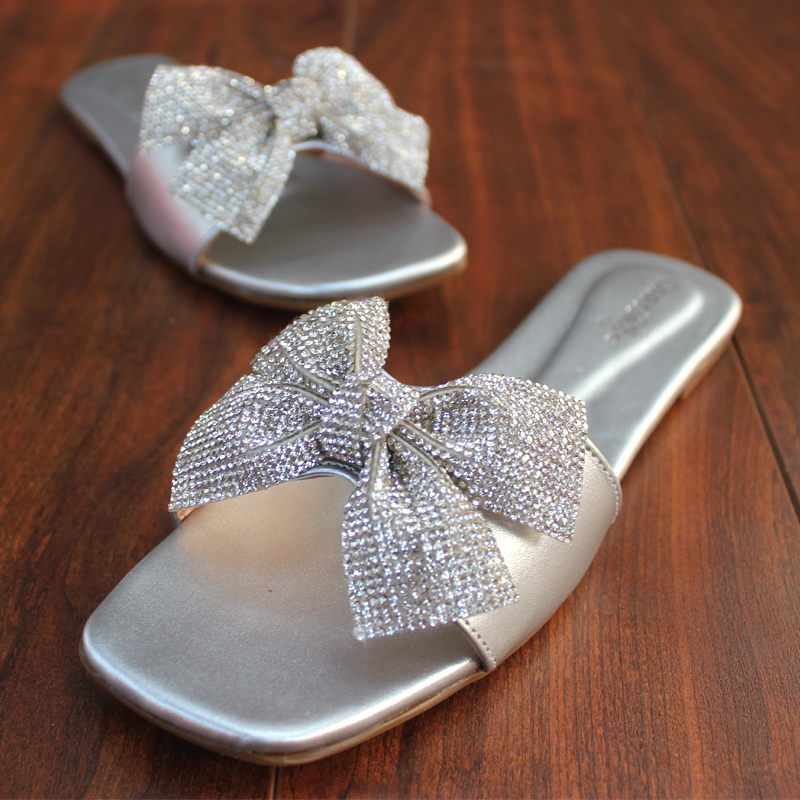 Fancy Sliver slippers for Women