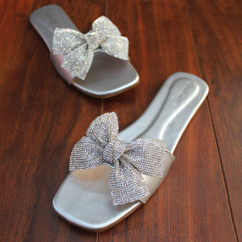 Fancy Sliver slippers for Women