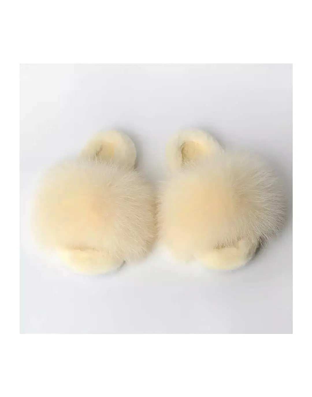 Genuine Fur Fluffy Slides