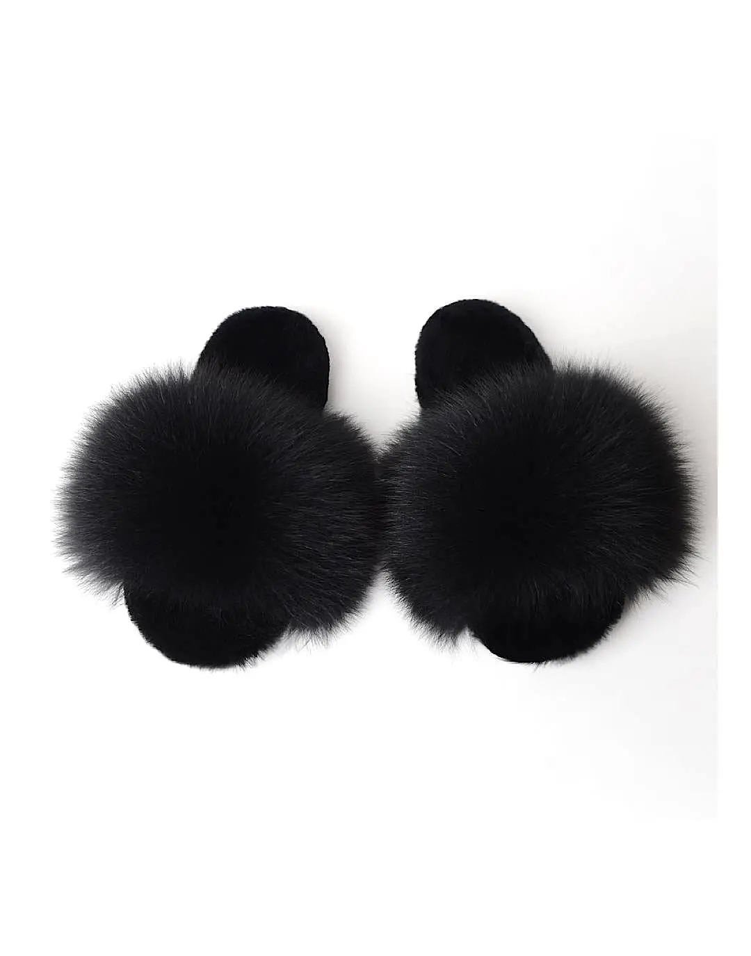 Genuine Fur Fluffy Slides