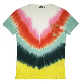 Girocollo Palm Tye Dye Tee (Org/Yllw/Grn)