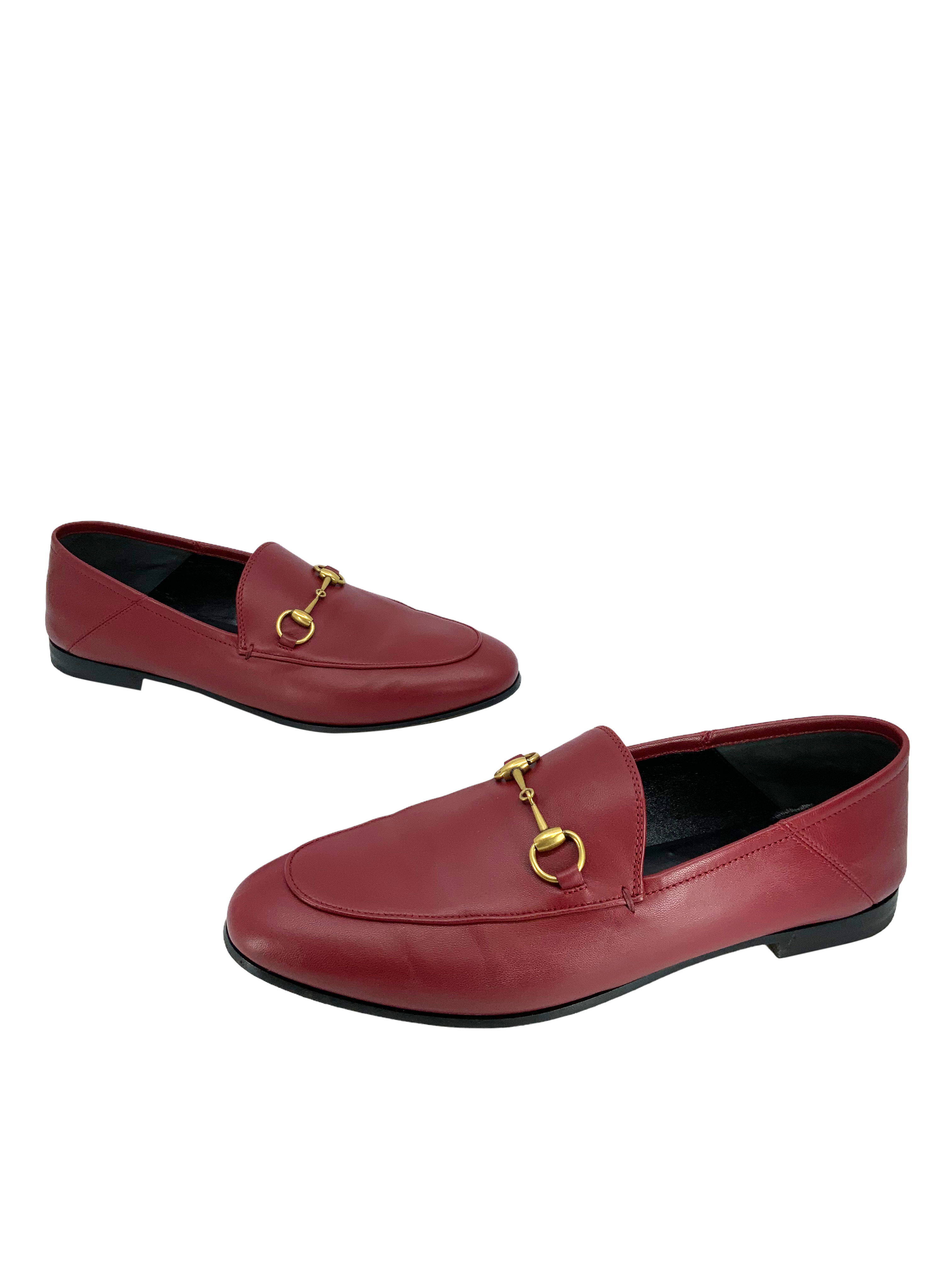 Gucci Agnello Plonge Horsebit Loafers Size 8.5