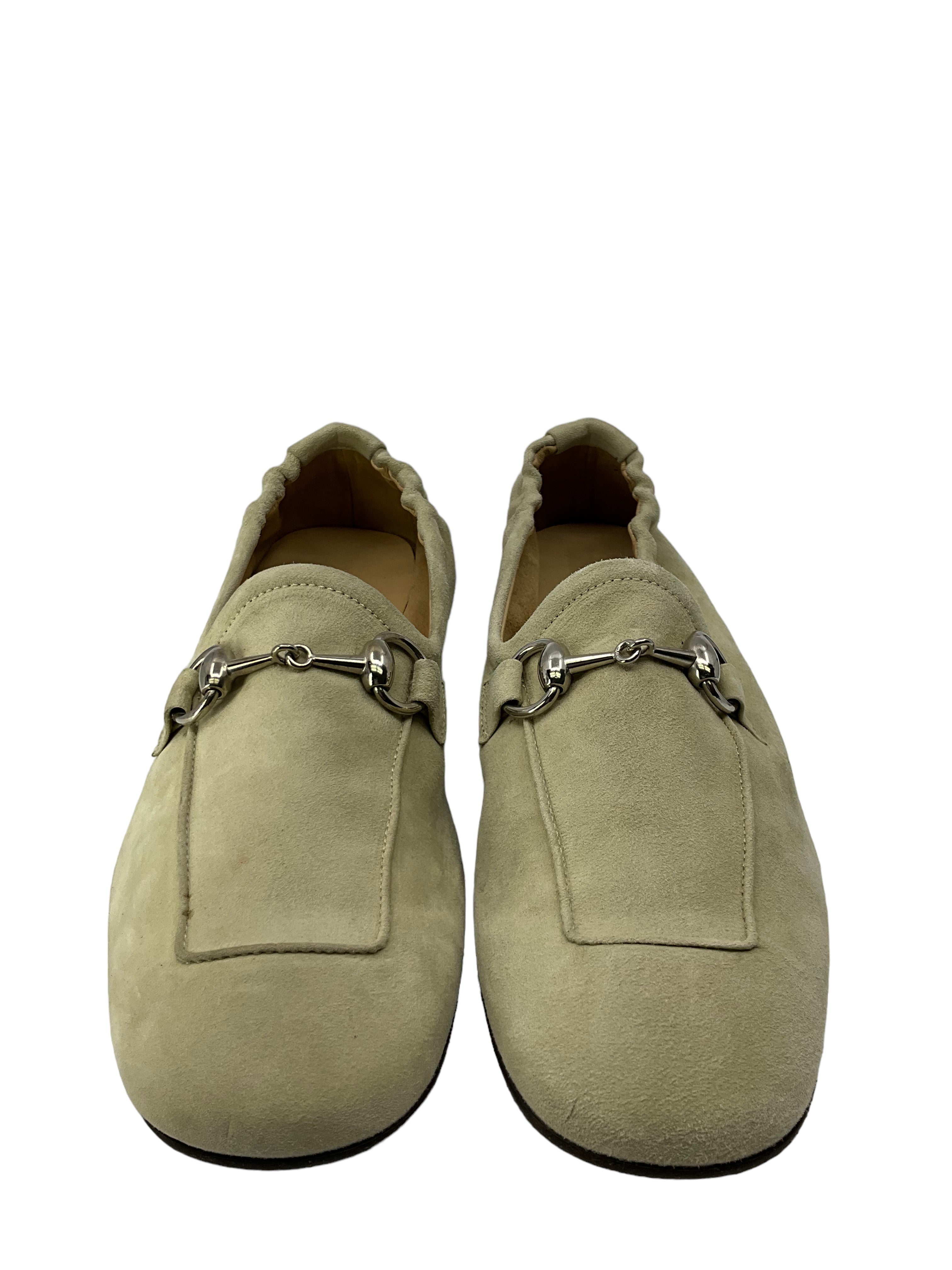 Gucci Beige Suede Loafers Size 8.5