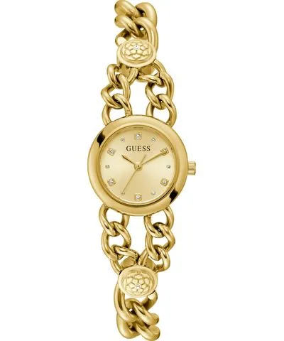 Guess Women's Analog Gold Tone Steel Watch 25mm