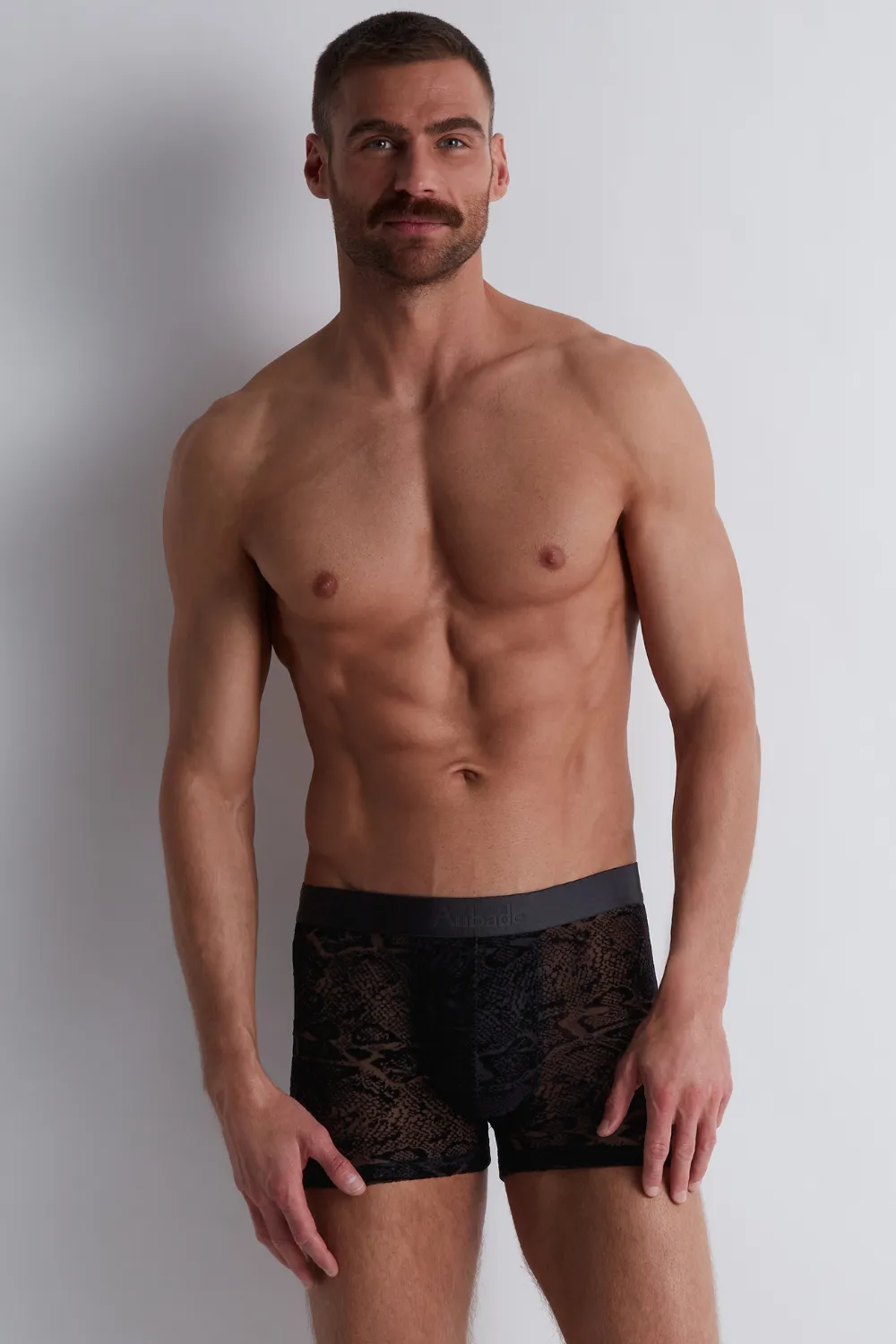 Homme Men's Black Python Boxer