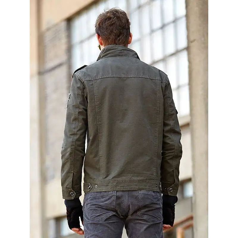 INSOCK-Men's military style casual jacket for autumn & winter.