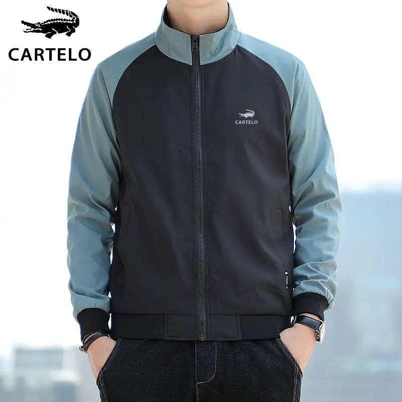 INSTOCK - New Men's Jacket Pu Style Trendy Fashion Color-block