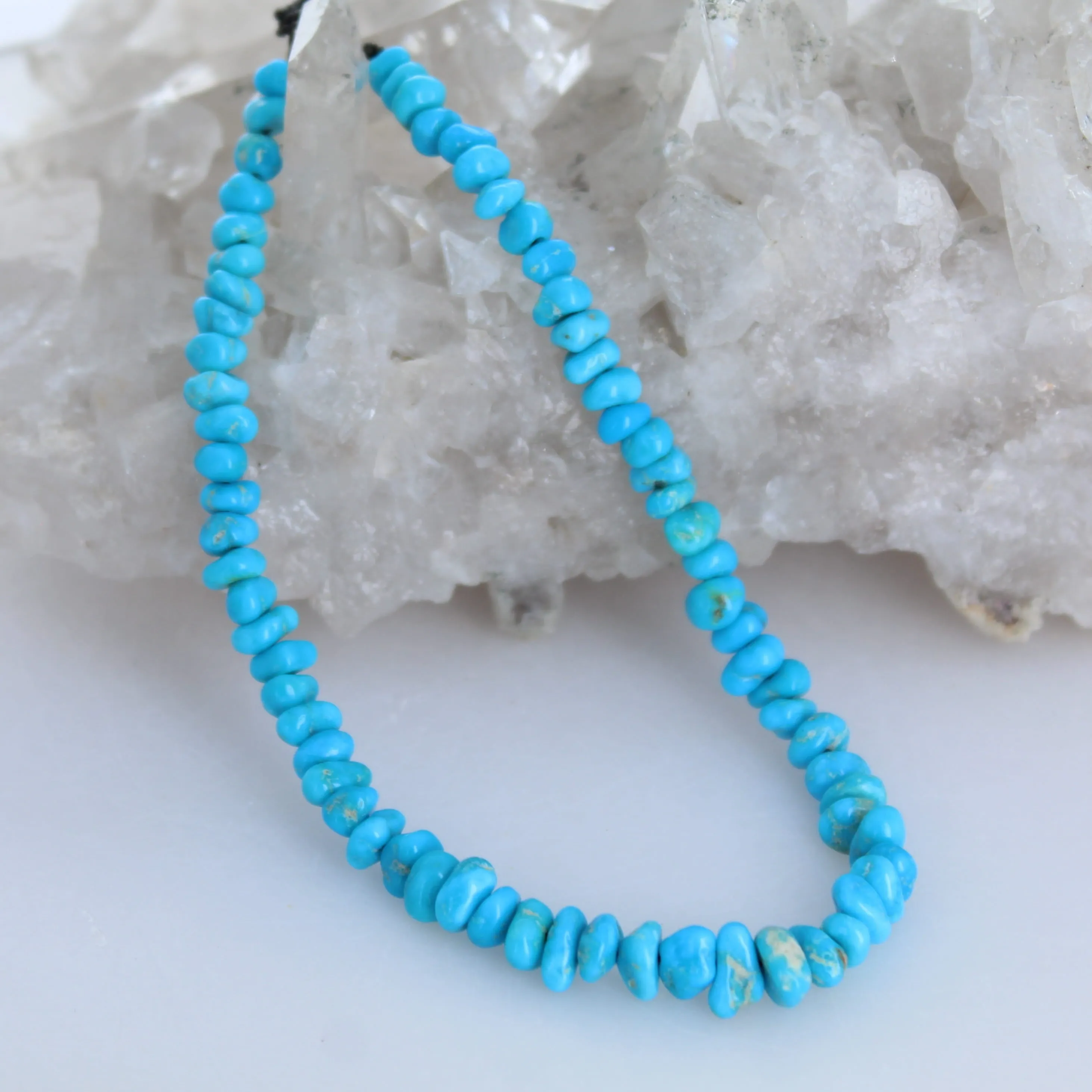 ITHACA KINGMAN Turquoise Beads 8 4-6mm