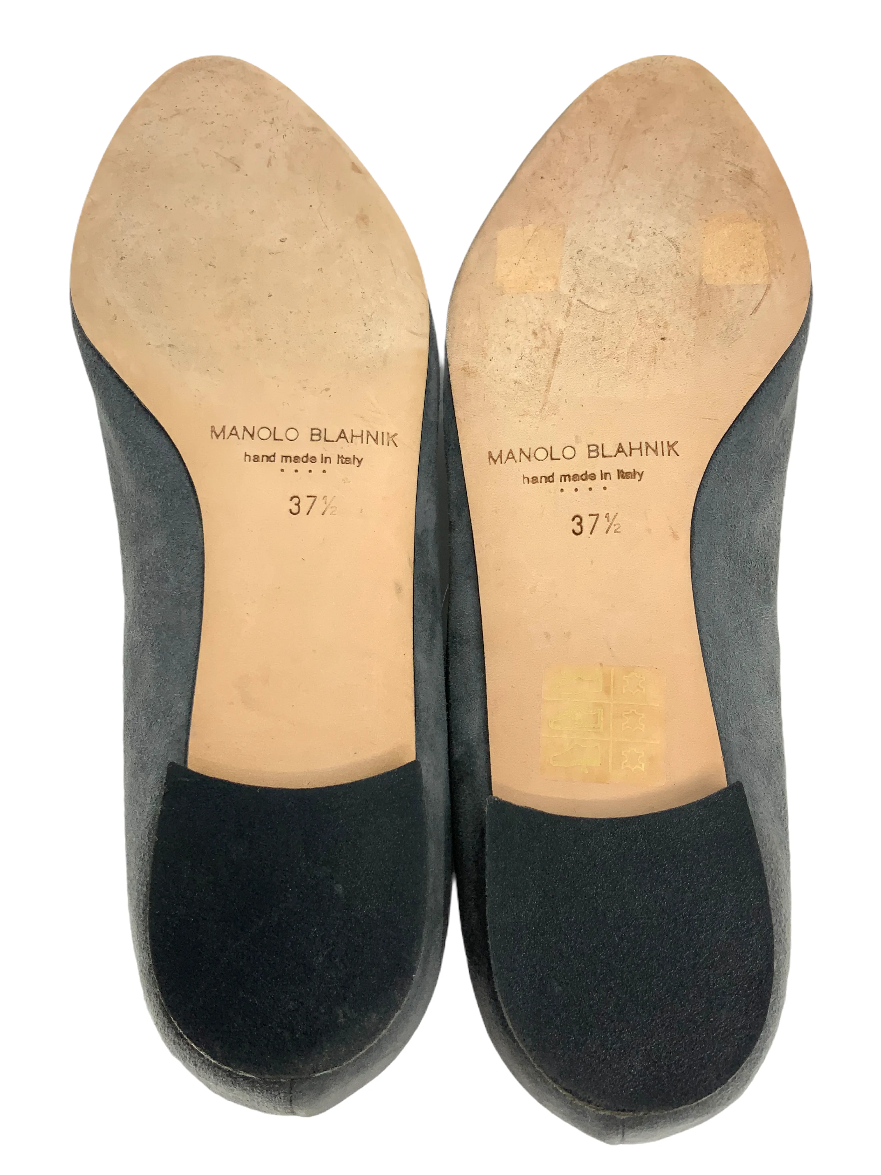 Manolo Blahnik Suede Skimmer Flats Size 7.5