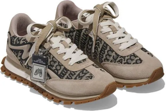 Marc Jacobs Beige 'The Monogram Jogger' Sneakers