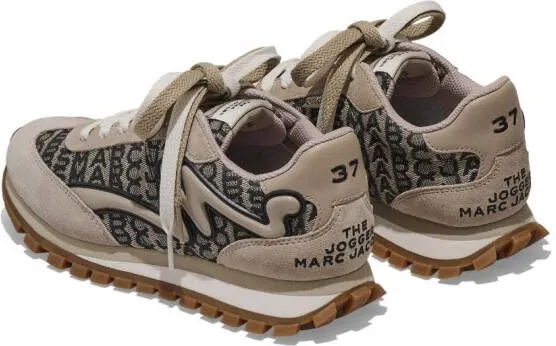 Marc Jacobs Beige 'The Monogram Jogger' Sneakers