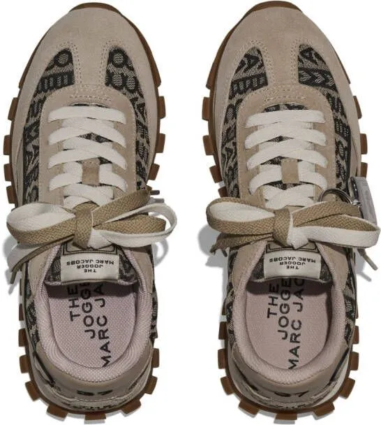 Marc Jacobs Beige 'The Monogram Jogger' Sneakers