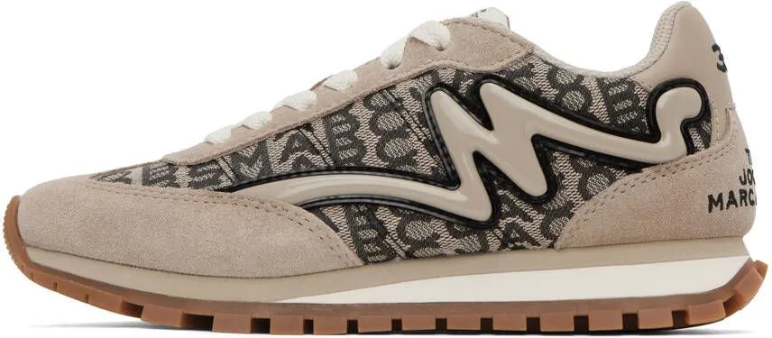 Marc Jacobs Beige 'The Monogram Jogger' Sneakers