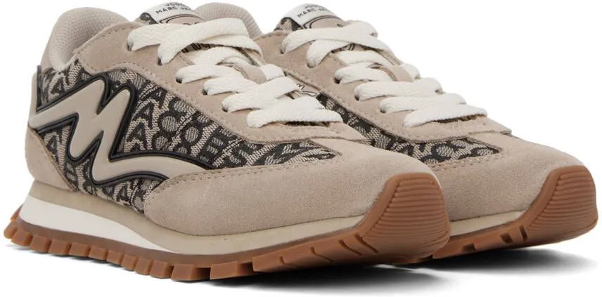 Marc Jacobs Beige 'The Monogram Jogger' Sneakers