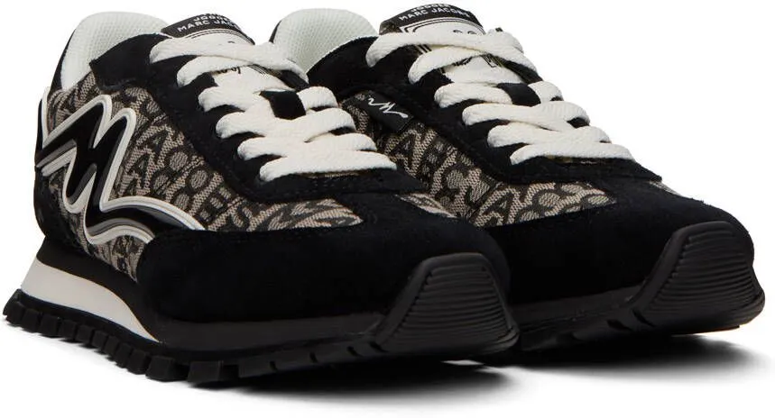 Marc Jacobs Black & White 'The Monogram Jogger' Sneakers