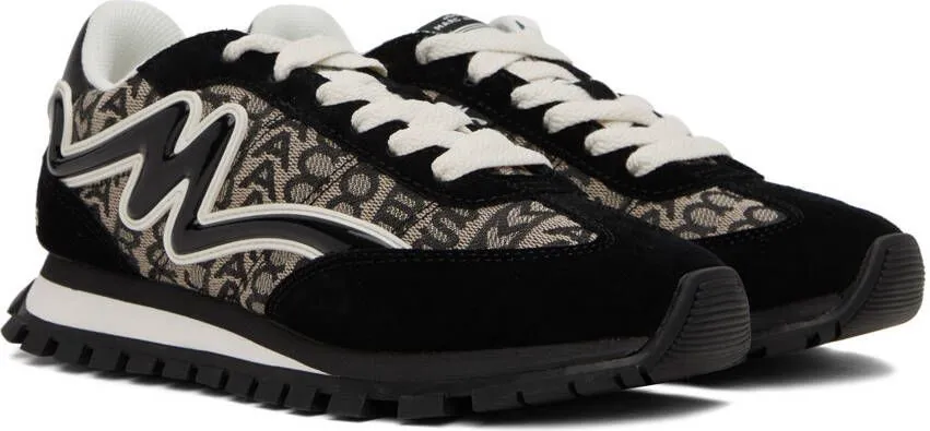 Marc Jacobs Black & White 'The Monogram Jogger' Sneakers