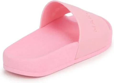 Marc Jacobs Kids Aqua logo-debossed slides Pink