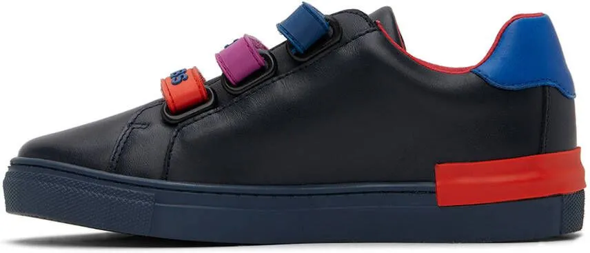 Marc Jacobs Kids Black Rubber Strap Sneakers