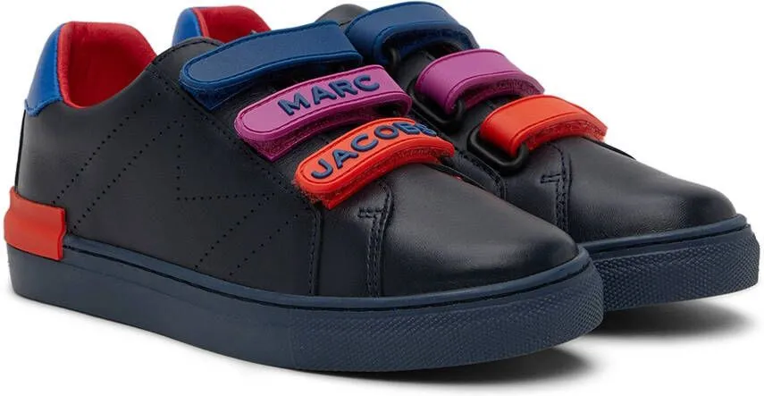 Marc Jacobs Kids Black Rubber Strap Sneakers