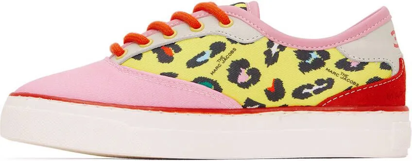 Marc Jacobs Kids Pink & Yellow Hawaii Sneakers