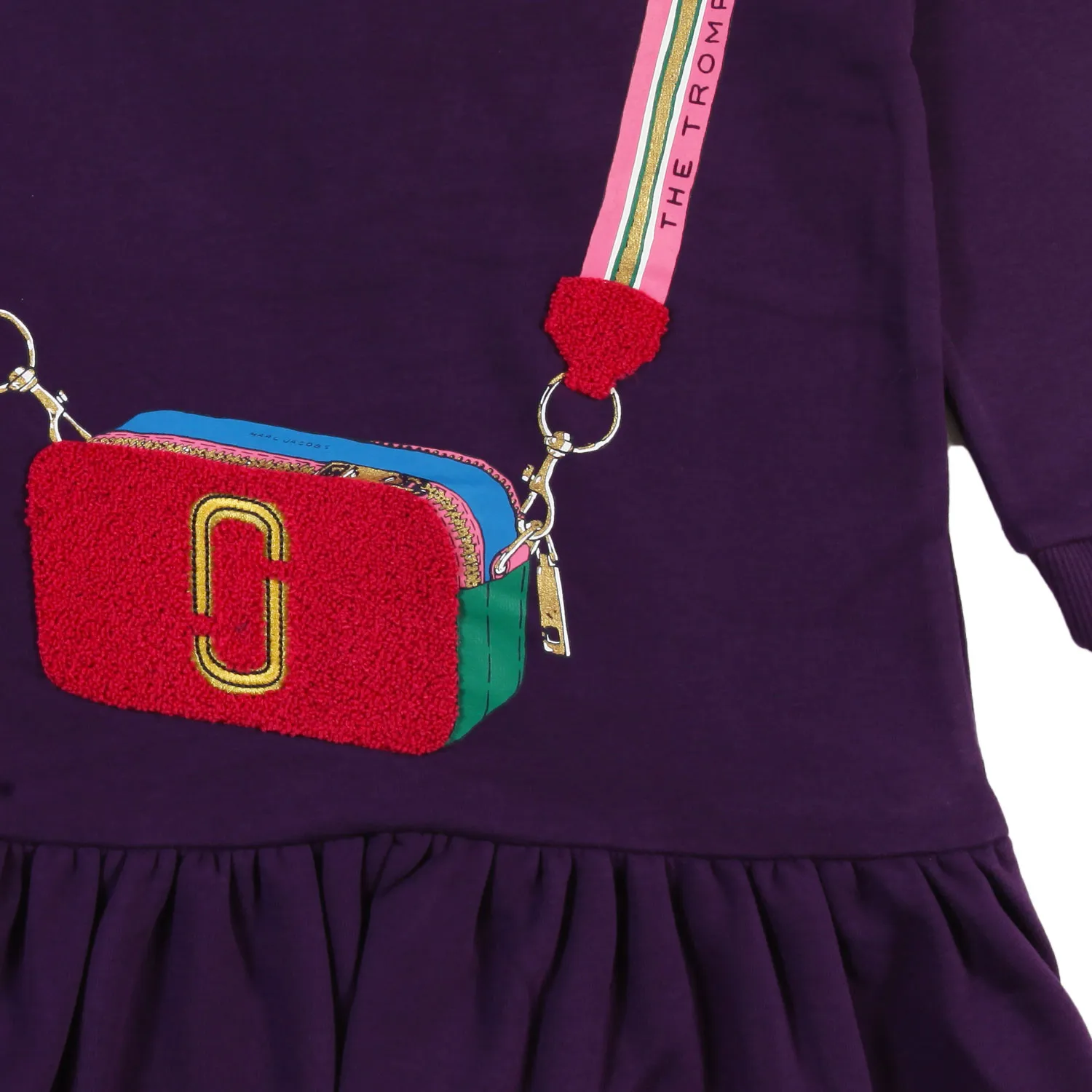 Marc Jacobs Marc Jacobs Purple Sweatshirt Dress For Little Girls