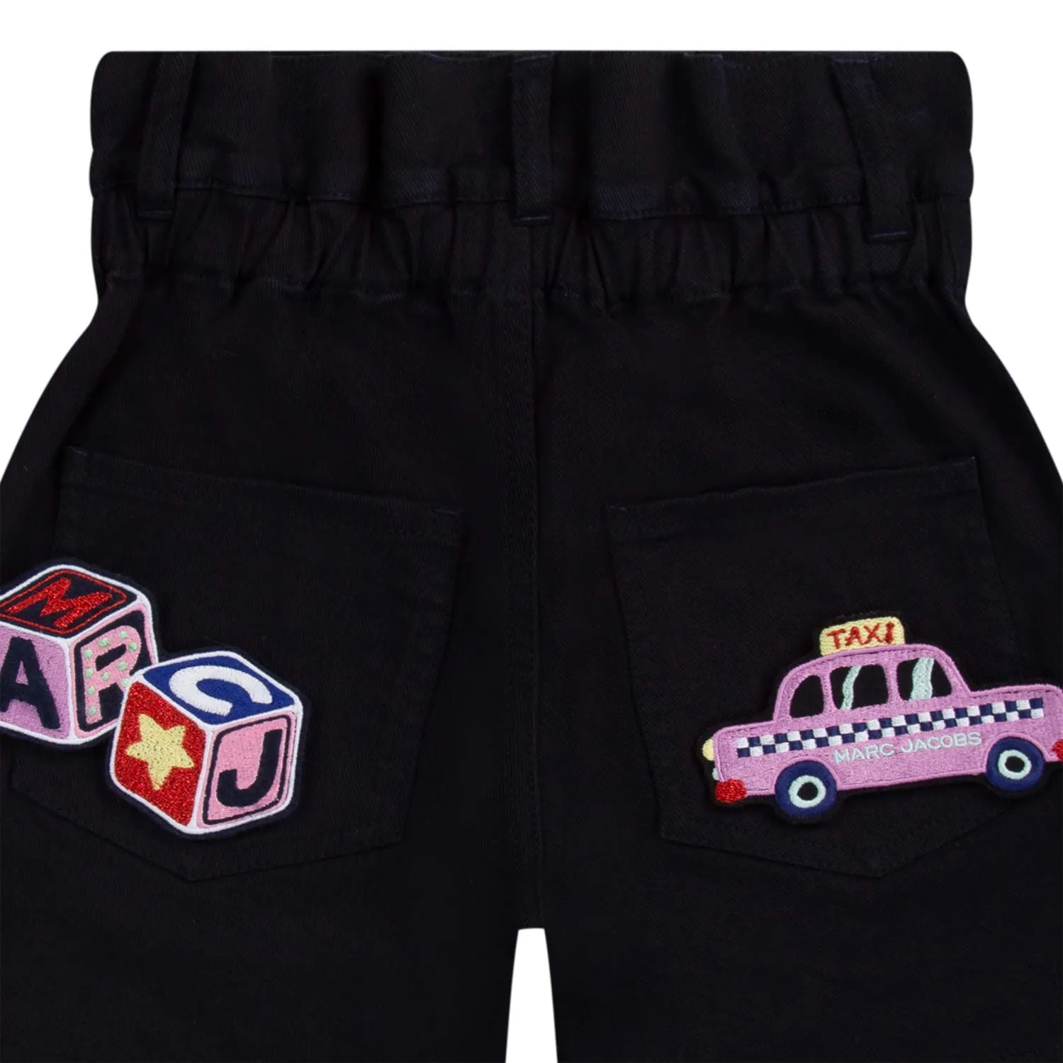 Marc Jacobs Navy Blue Denim Shorts For Girls