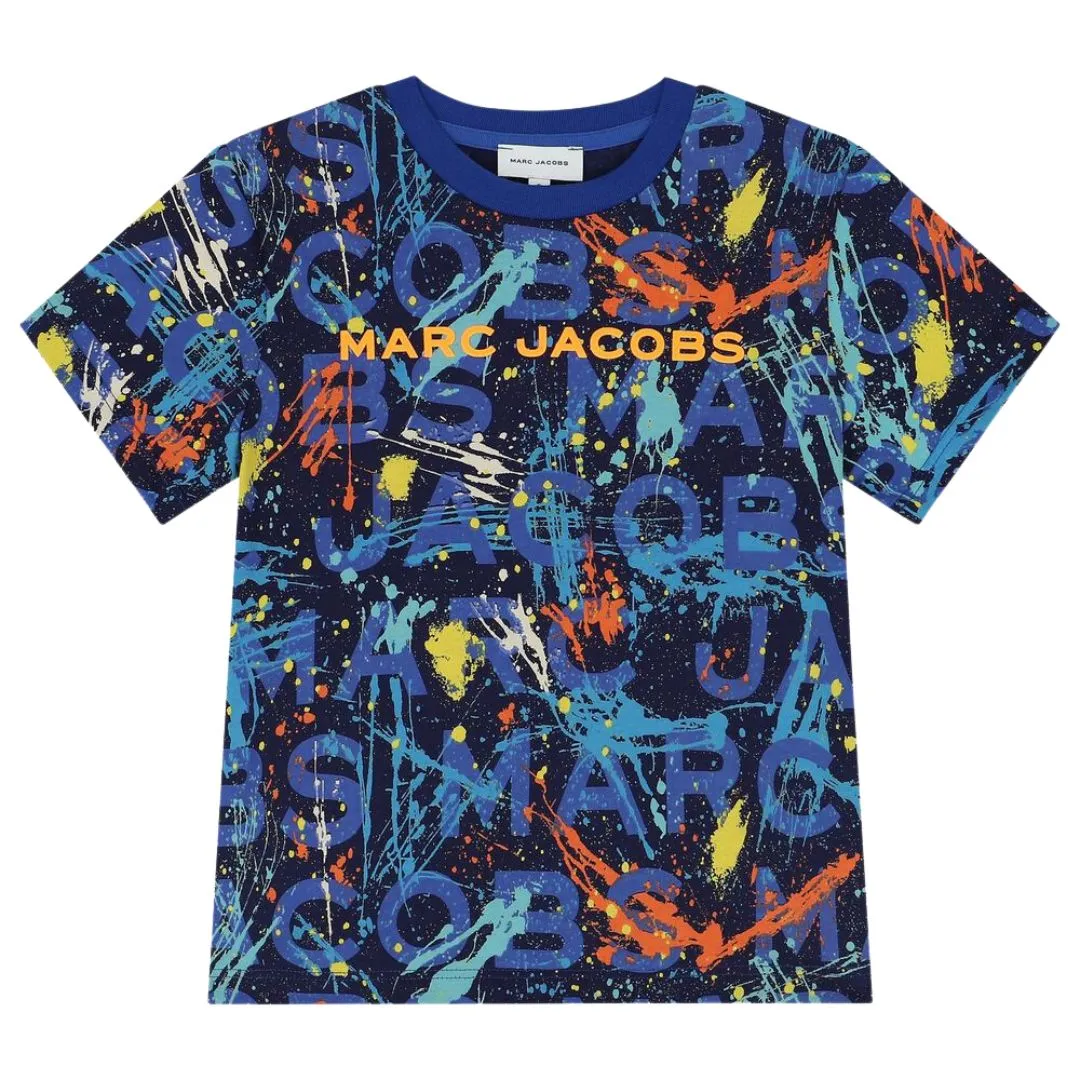 Marc Jacobs Paint Splash T-Shirt Blue