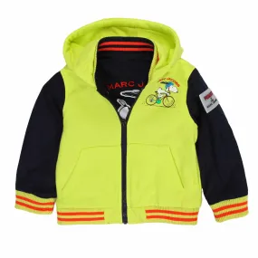 Marc Jacobs Reversible Blue And Yellow Peanuts Jacket For Kids