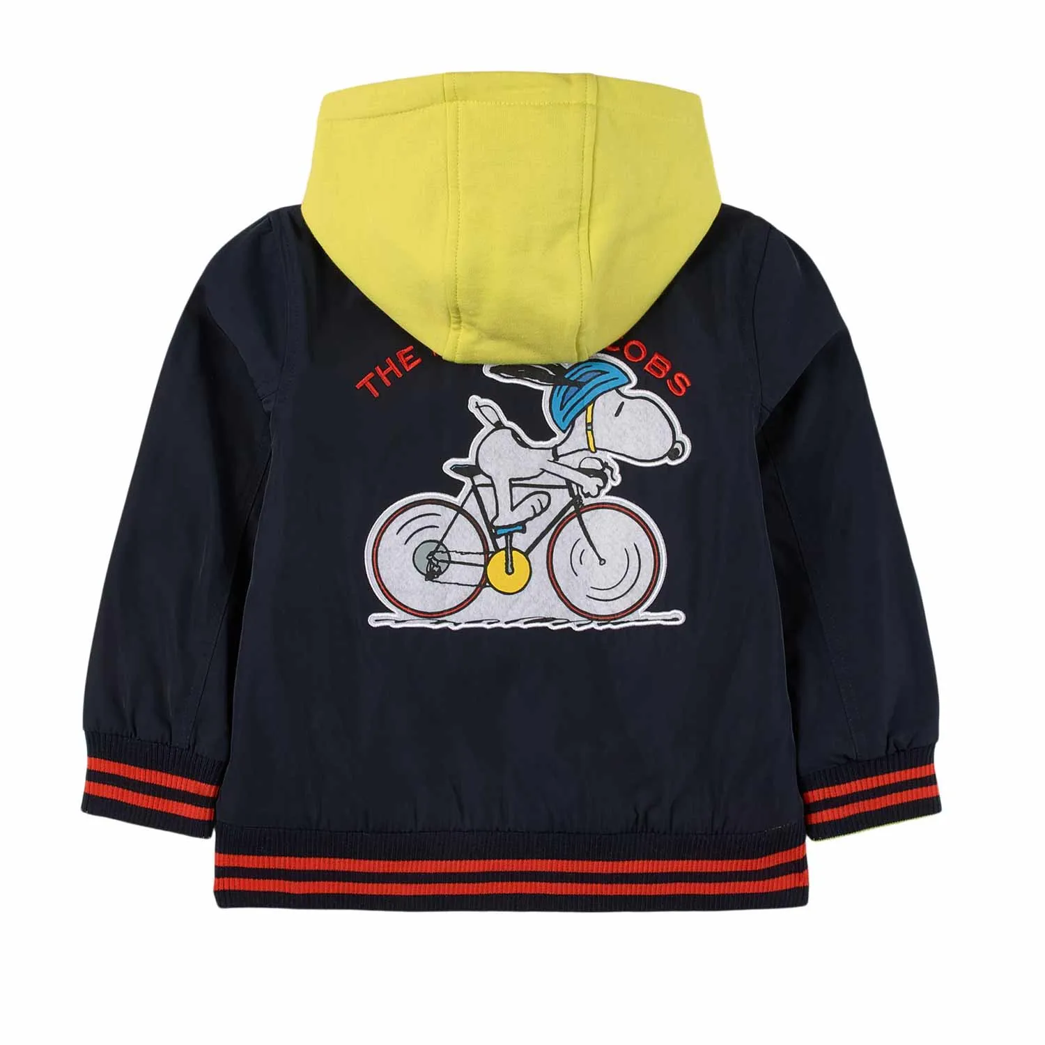 Marc Jacobs Reversible Blue And Yellow Peanuts Jacket For Kids