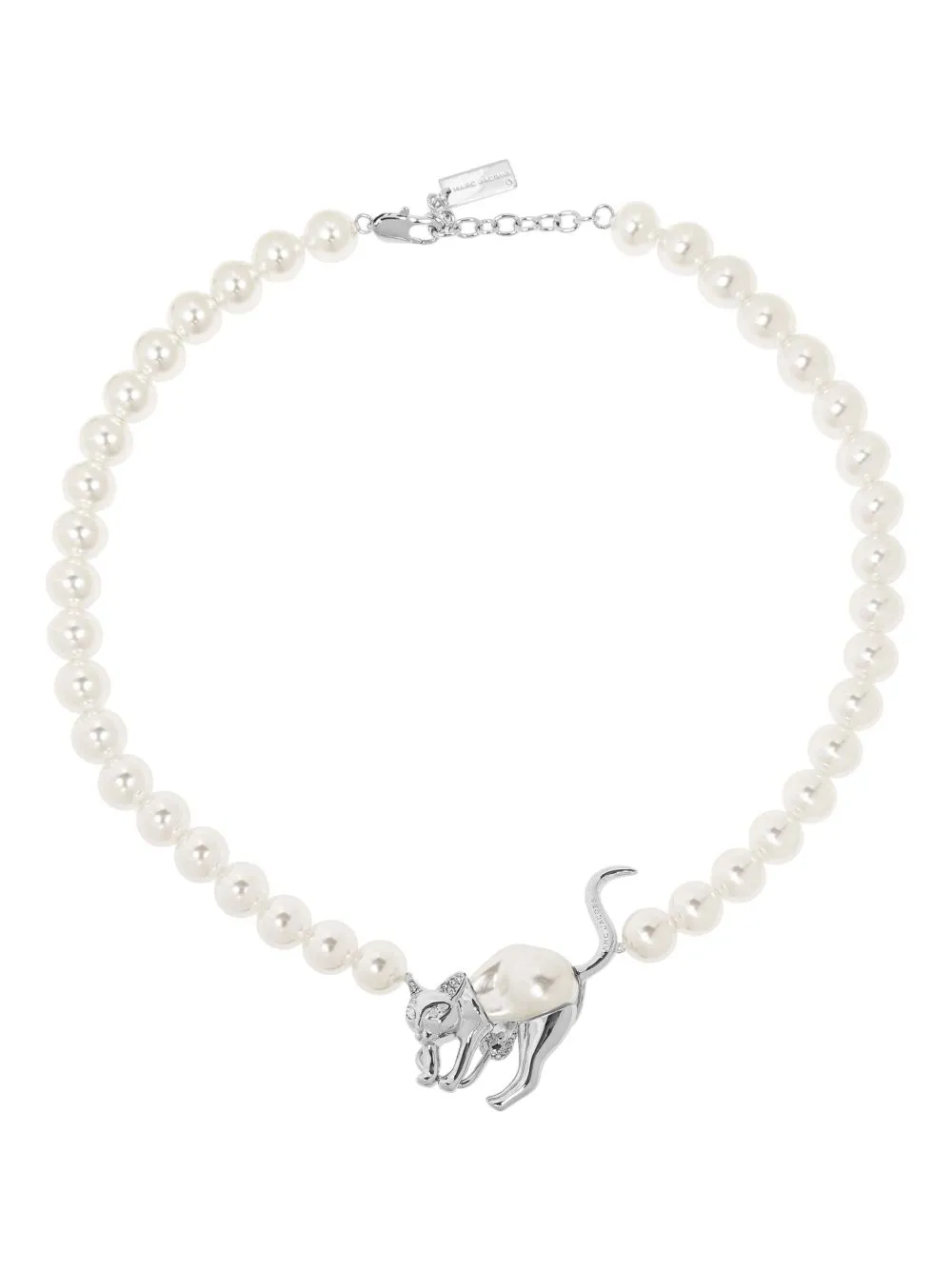 Marc Jacobs The Cat and Mouse pearl necklace - White