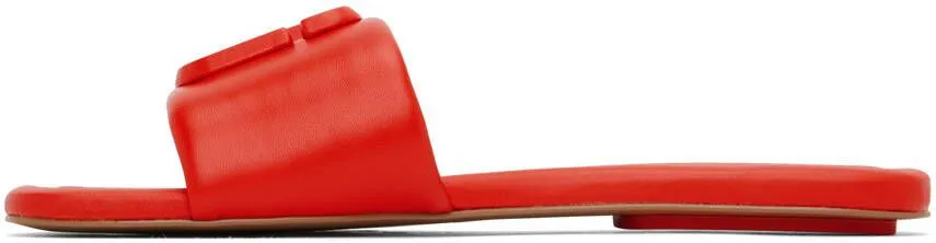 Marc Jacobs The J Marc leather slides Red