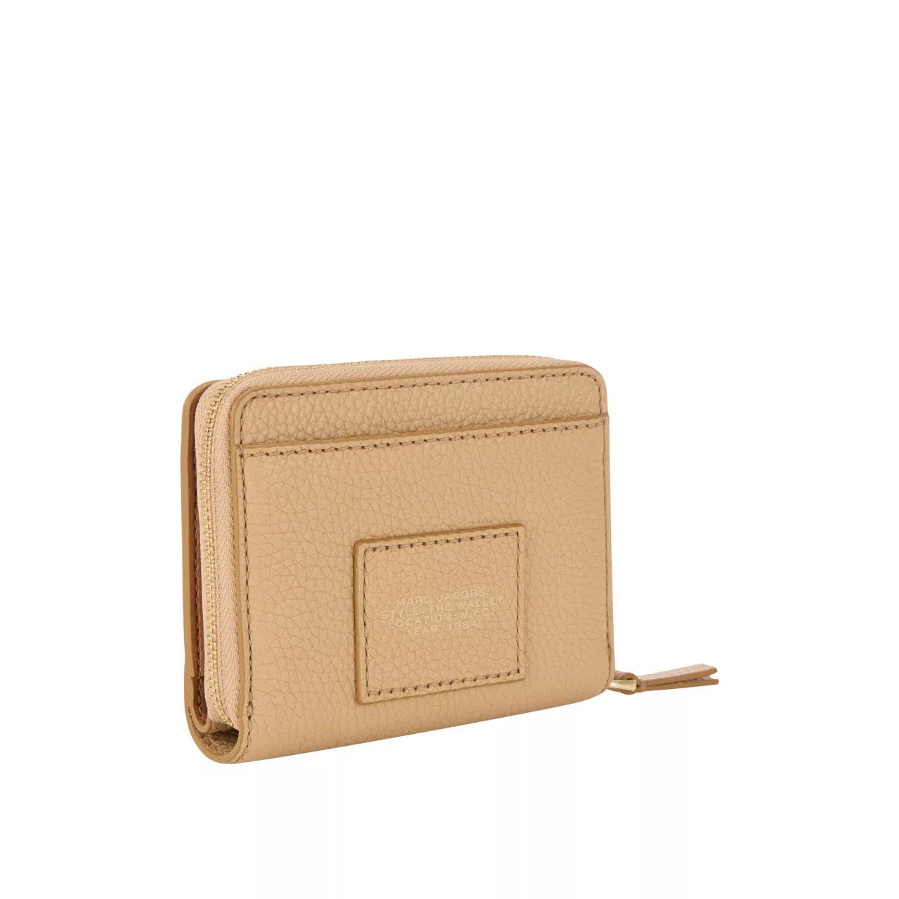 MARC JACOBS The Leather Mini Compact Wallet - Camel