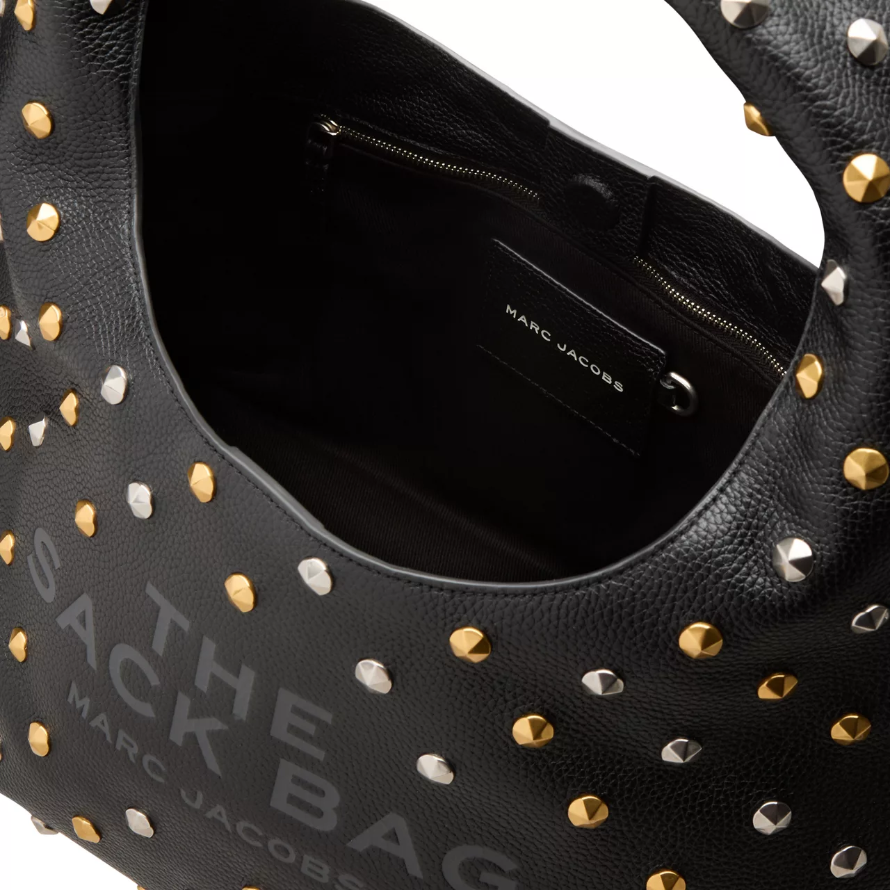 MARC JACOBS The Studded Sack Bag - Black