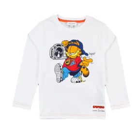 Marc Jacobs White Mj Long T-Shirt With Garfield Maxi Print