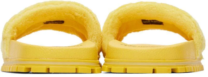 Marc Jacobs Yellow 'The Terry Slide' Sandals