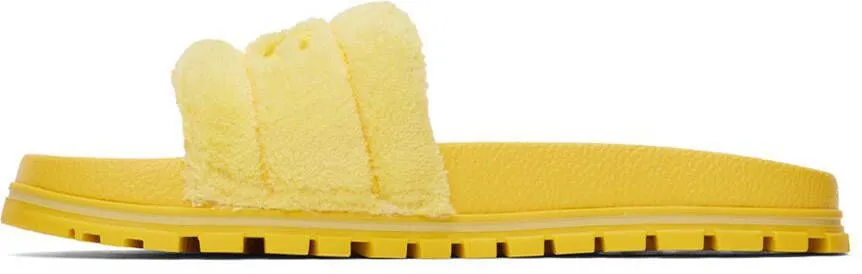 Marc Jacobs Yellow 'The Terry Slide' Sandals