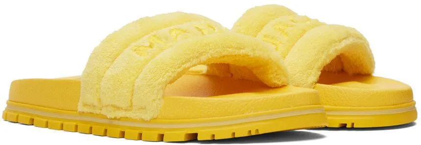 Marc Jacobs Yellow 'The Terry Slide' Sandals