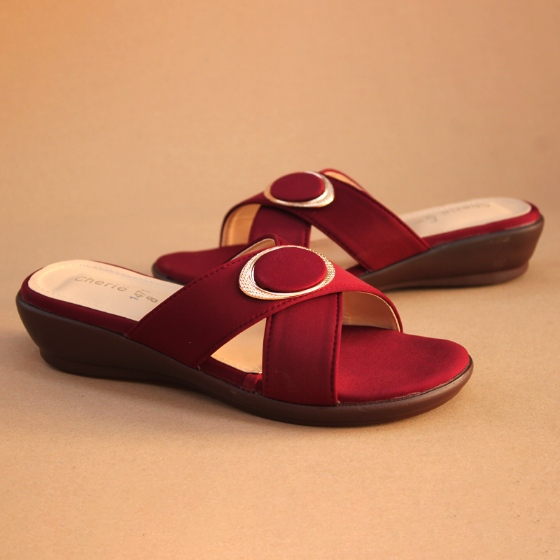 Maroon Slippers for Women