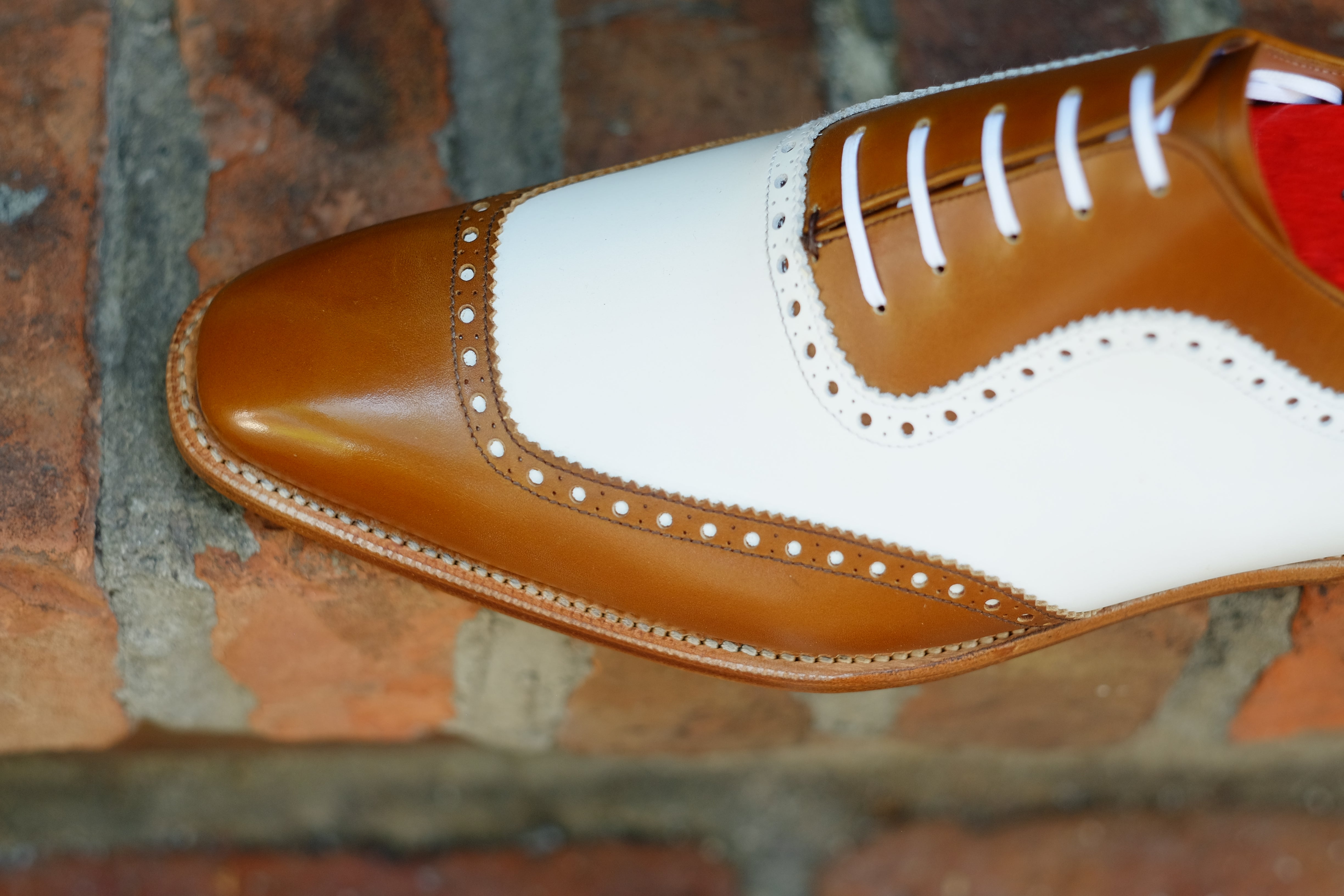 Medina - MTO - Caramel Calf / White Calf - LPB Last - Single Leather Sole