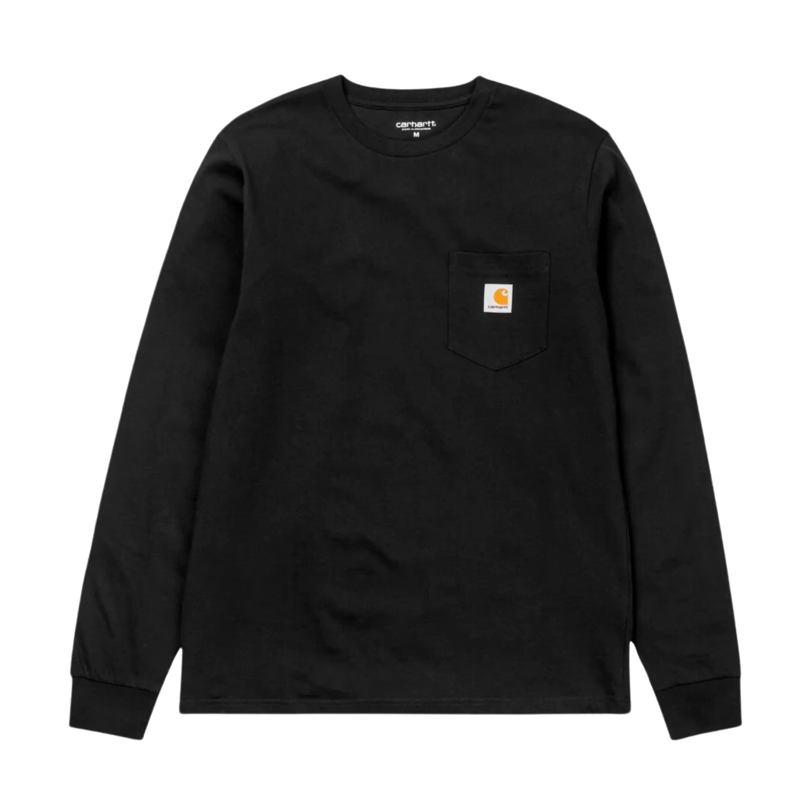 Men's Carhartt WIP Long Sleeve Pocket T-Shirt - Black