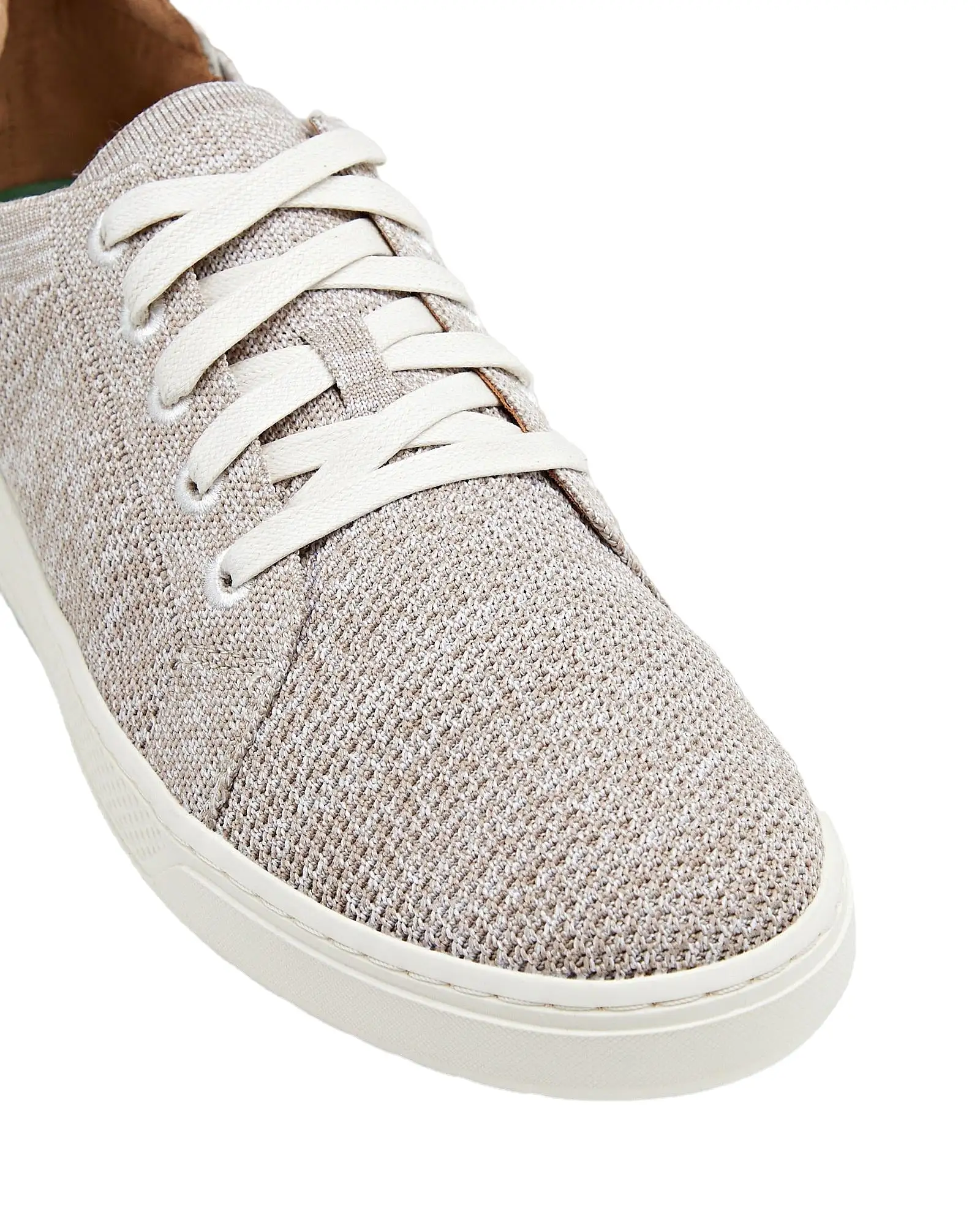 Mens Hush Puppies Allanby Oatmeal Flyknit Casual Lace Up Shoes