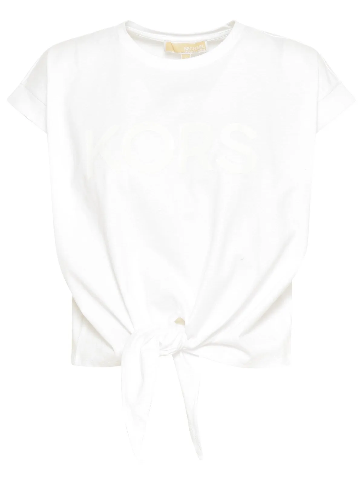 Michael Michael Kors Logo Print Knotted T-Shirt