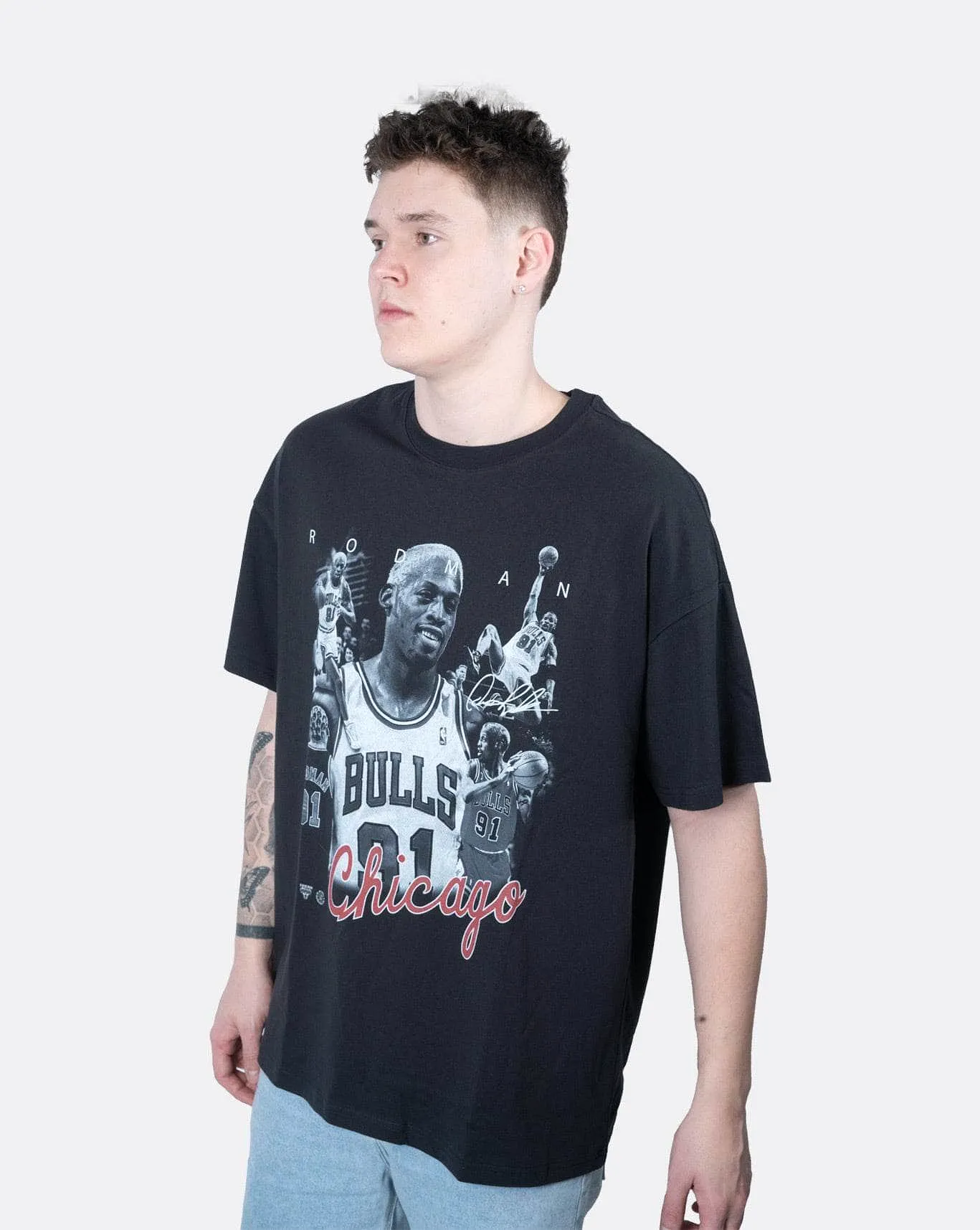 Mitchell & Ness Chicago Bulls Rodman Player Photo Tee