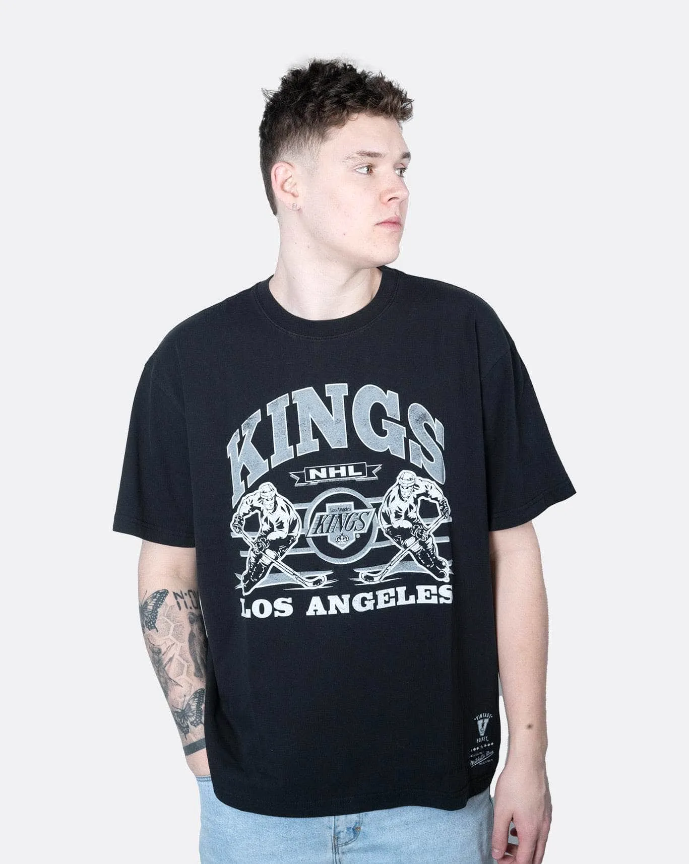 Mitchell & Ness Los Angeles Kings Hockey Player Tee