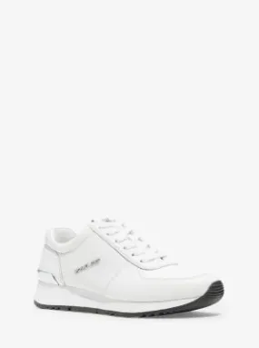 MK Allie Leather Trainers - White - Michael Kors