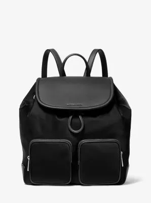 MK Cara Large Nylon Backpack - Black - Michael Kors