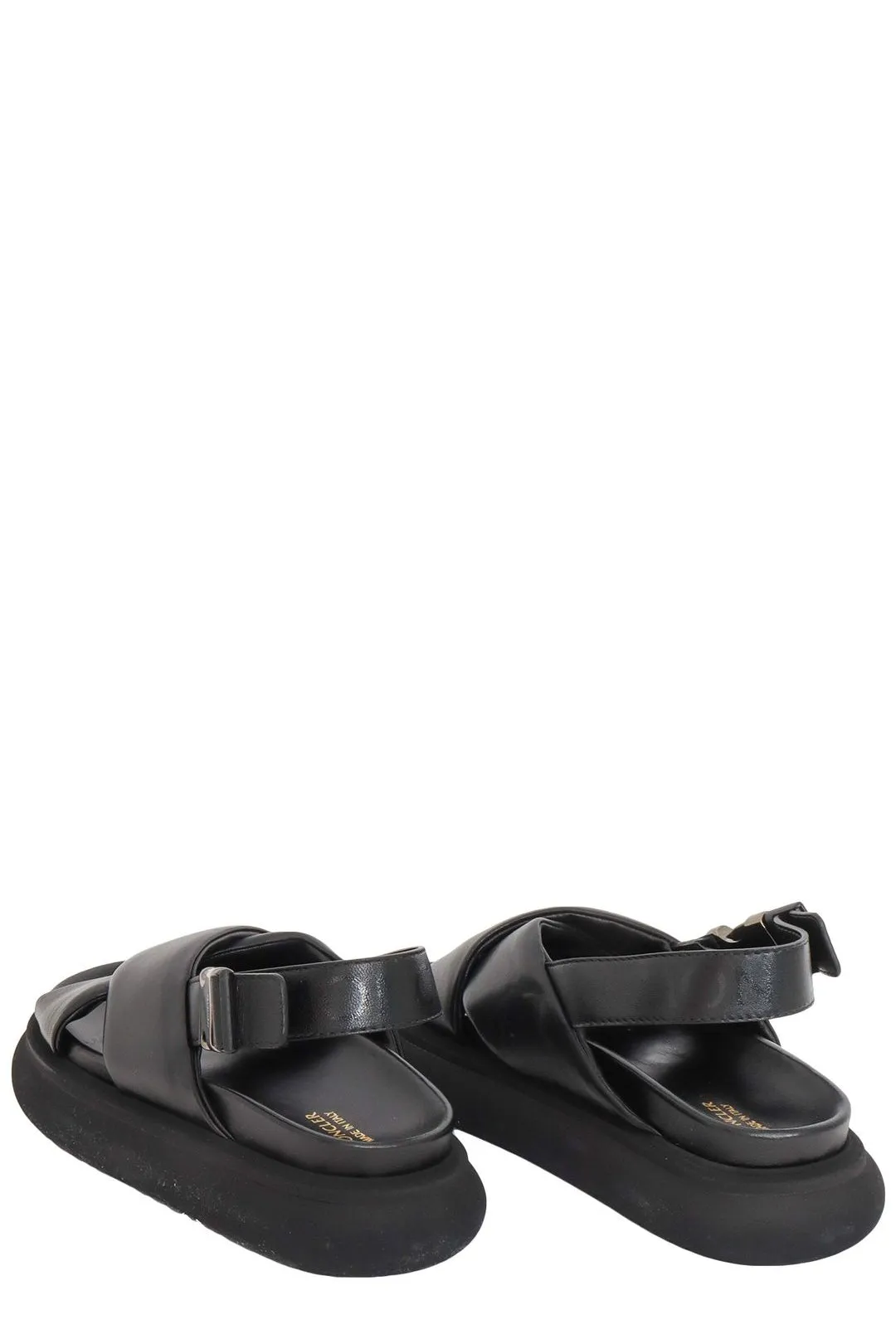 Moncler Cross-Over Strap Buckled Sandals