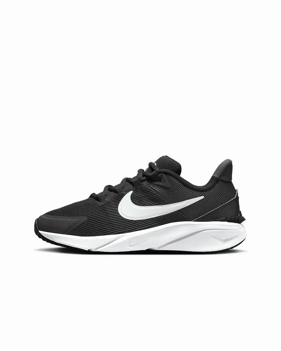 NIKE JUNIOR STAR RUNNER 4 (GS) BLACK RUNNING SHOES