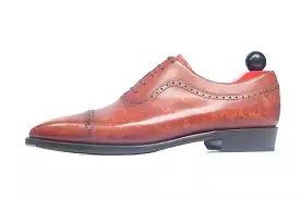 Palacio - MTO - Gold Marble Patina - MGF Last - Single Leather Sole