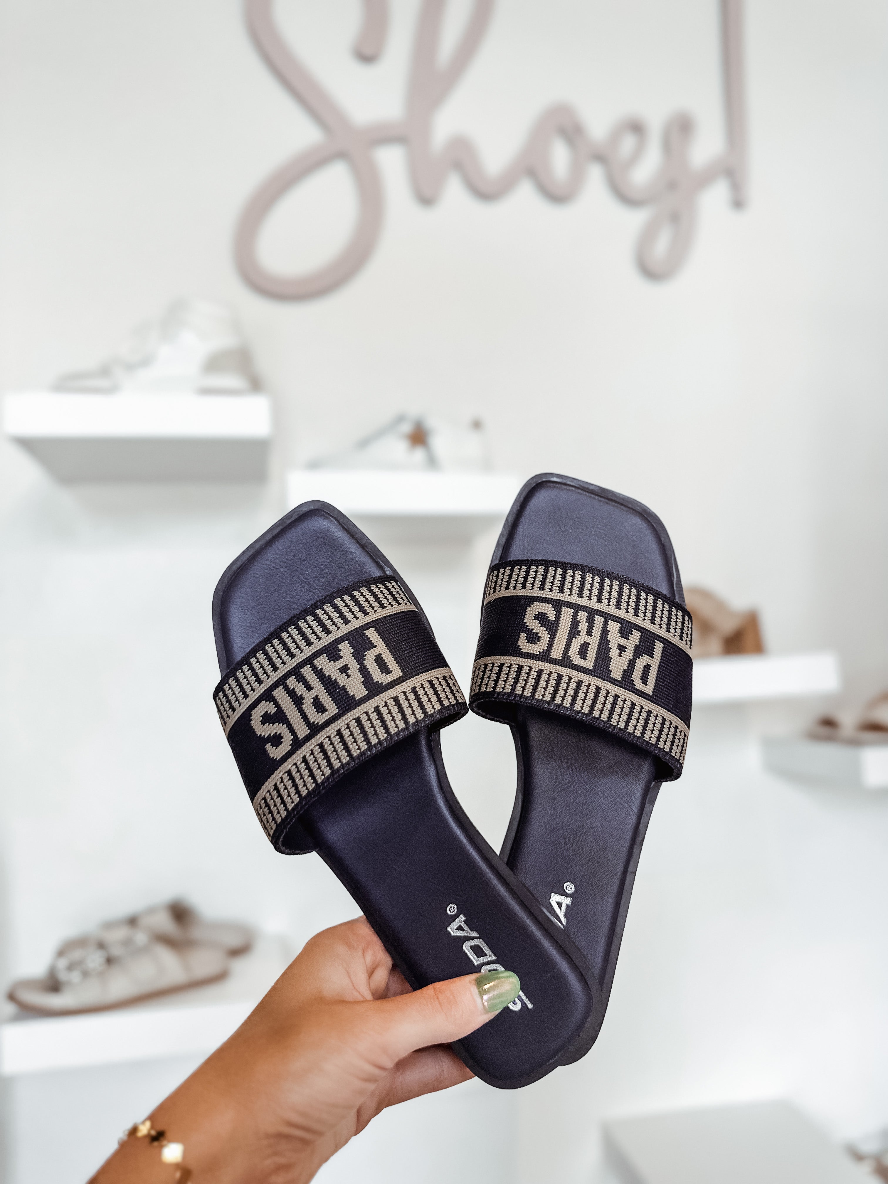 Paris Sandals- Navy